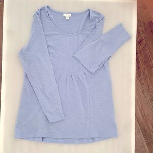 J.Jill Long Sleeve Blue Top, Size M